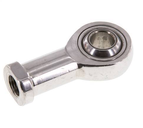 Bolvormig stangeind M12 x 1,25 vrouwelijk RVS 304 (1.4301)