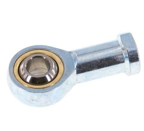 Bolvormig stangeind M10 vrouwelijk Verzinkt staal