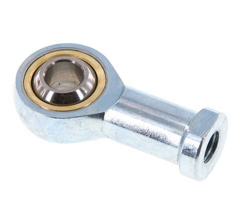 Bolvormig stangeind M10 vrouwelijk Verzinkt staal