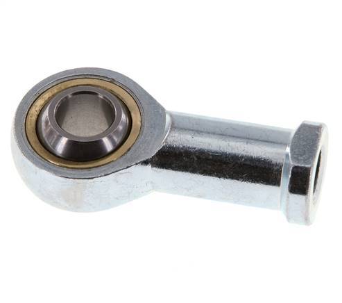 Bolvormig stangeind M12 vrouwelijk Verzinkt staal