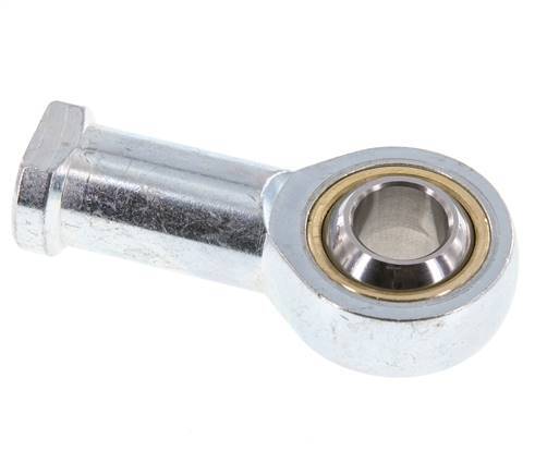 Bolvormig stangeind M16 vrouwelijk Verzinkt staal