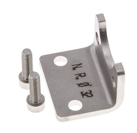 Voetsteun 32 mm ISO 15552 RVS 316 (1.4401)