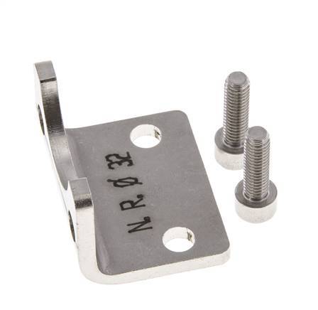 Voetsteun 32 mm ISO 15552 RVS 316 (1.4401)