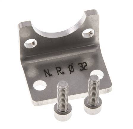 Voetsteun 32 mm ISO 15552 RVS 316 (1.4401)