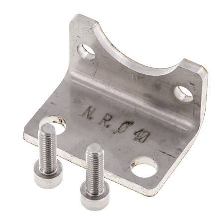 Voetsteun 40 mm ISO 15552 RVS 316 (1.4401)