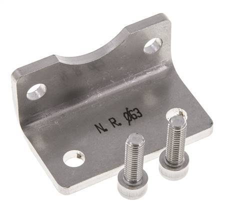 Voetsteun 63 mm ISO 15552 RVS 316 (1.4401)
