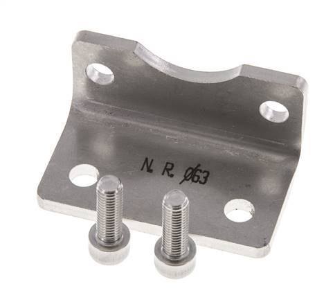 Voetsteun 63 mm ISO 15552 RVS 316 (1.4401)