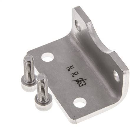 Voetsteun 63 mm ISO 15552 RVS 316 (1.4401)