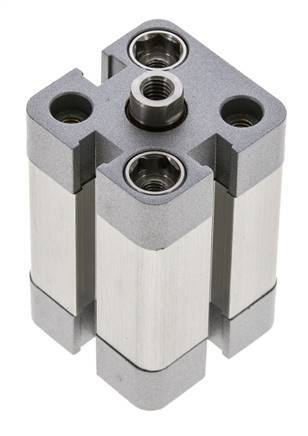 ISO 21287 Compacte Dubbelwerkende Cilinder 20-20mm - Magnetisch