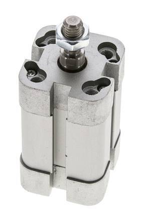 ISO 21287 Compacte Dubbelwerkende Cilinder 20-25mm - Magnetisch - Mannelijke Stang