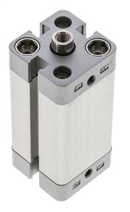 ISO 21287 Compacte Dubbelwerkende Cilinder 20-40mm - Magnetisch