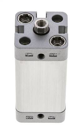 ISO 21287 Compacte Dubbelwerkende Cilinder 20-40mm - Magnetisch
