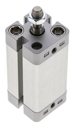 ISO 21287 Compacte Dubbelwerkende Cilinder 20-40mm - Magnetisch - Mannelijke Stang