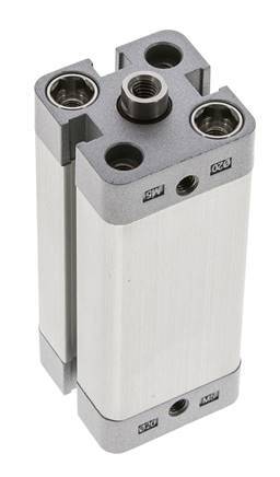 ISO 21287 Compacte Dubbelwerkende Cilinder 20-50mm - Magnetisch