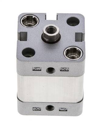 ISO 21287 Compacte Dubbelwerkende Cilinder 25-10mm - Magnetisch