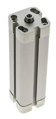 ISO 21287 Compacte Dubbelwerkende Cilinder 25-100mm - Magnetisch