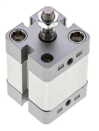 ISO 21287 Compacte Dubbelwerkende Cilinder 25-15mm - Magnetisch - Mannelijke Stang