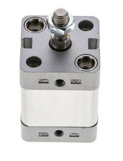 ISO 21287 Compacte Dubbelwerkende Cilinder 25-15mm - Magnetisch - Mannelijke Stang
