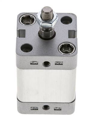 ISO 21287 Compacte Dubbelwerkende Cilinder 25-20mm - Magnetisch - Mannelijke Stang