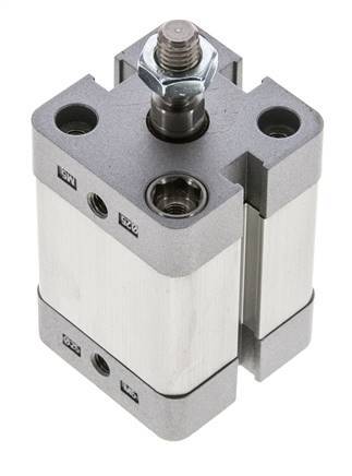 ISO 21287 Compacte Dubbelwerkende Cilinder 25-20mm - Magnetisch - Mannelijke Stang