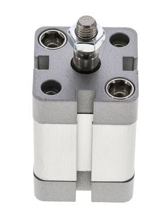 ISO 21287 Compacte Dubbelwerkende Cilinder 25-20mm - Magnetisch - Mannelijke Stang