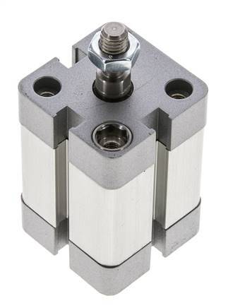 ISO 21287 Compacte Dubbelwerkende Cilinder 25-20mm - Magnetisch - Mannelijke Stang