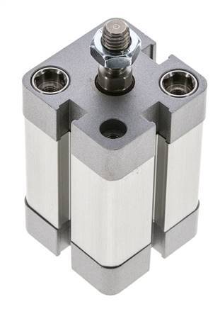 ISO 21287 Compacte Dubbelwerkende Cilinder 25-25mm - Magnetisch - Mannelijke Stang