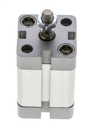 ISO 21287 Compacte Dubbelwerkende Cilinder 25-25mm - Magnetisch - Mannelijke Stang