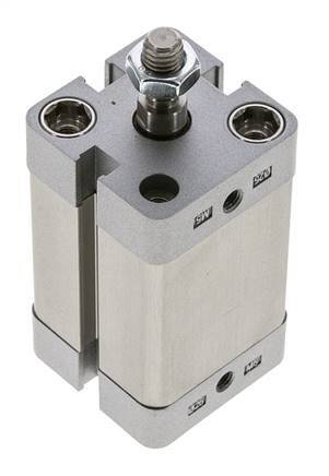 ISO 21287 Compacte Dubbelwerkende Cilinder 25-30mm - Magnetisch - Mannelijke Stang
