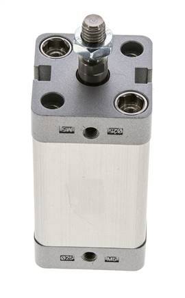 ISO 21287 Compacte Dubbelwerkende Cilinder 25-40mm - Magnetisch - Mannelijke Stang