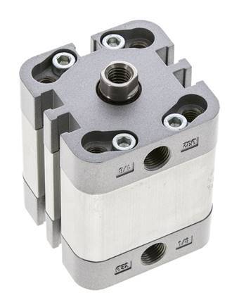 ISO 21287 Compacte Dubbelwerkende Cilinder 32-15mm - Magnetisch