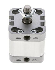 ISO 21287 Compacte Dubbelwerkende Cilinder 32-15mm - Magnetisch - Mannelijke Stang