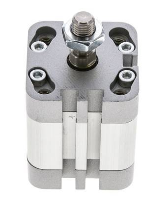 ISO 21287 Compacte Dubbelwerkende Cilinder 32-15mm - Magnetisch - Mannelijke Stang