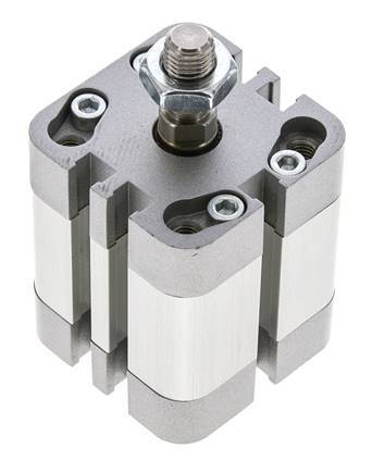 ISO 21287 Compacte Dubbelwerkende Cilinder 32-15mm - Magnetisch - Mannelijke Stang