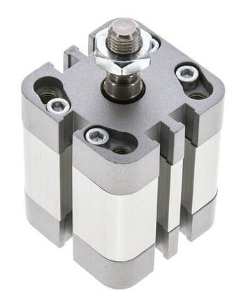 ISO 21287 Compacte Dubbelwerkende Cilinder 32-15mm - Magnetisch - Mannelijke Stang
