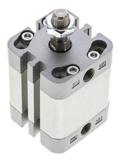 ISO 21287 Compacte Dubbelwerkende Cilinder 32-20mm - Magnetisch - Mannelijke Stang