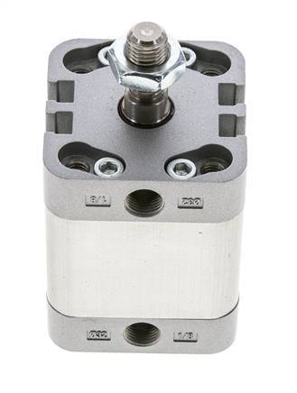 ISO 21287 Compacte Dubbelwerkende Cilinder 32-20mm - Magnetisch - Mannelijke Stang