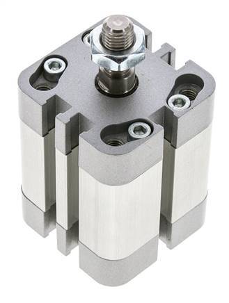 ISO 21287 Compacte Dubbelwerkende Cilinder 32-20mm - Magnetisch - Mannelijke Stang