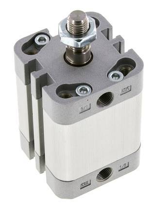 ISO 21287 Compacte Dubbelwerkende Cilinder 32-25mm - Magnetisch - Mannelijke Stang