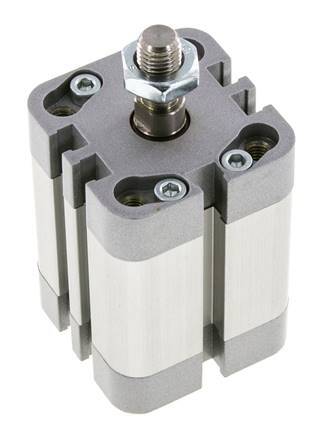 ISO 21287 Compacte Dubbelwerkende Cilinder 32-25mm - Magnetisch - Mannelijke Stang