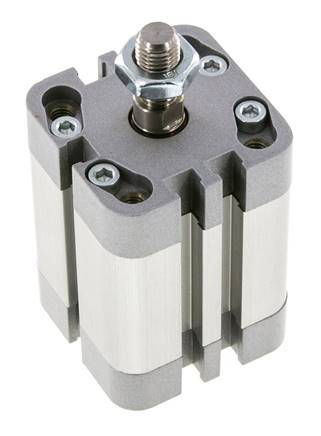 ISO 21287 Compacte Dubbelwerkende Cilinder 32-25mm - Magnetisch - Mannelijke Stang