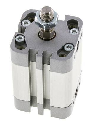 ISO 21287 Compacte Dubbelwerkende Cilinder 32-25mm - Magnetisch - Mannelijke Stang