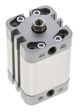 ISO 21287 Compacte Dubbelwerkende Cilinder 32-30mm - Magnetisch