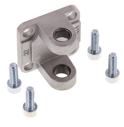 Gaffel Vrouwelijk 32 mm ISO 15552 ISO 21287 Aluminium