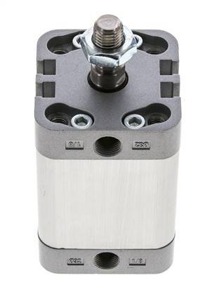 ISO 21287 Compacte Dubbelwerkende Cilinder 32-30mm - Magnetisch - Mannelijke Stang