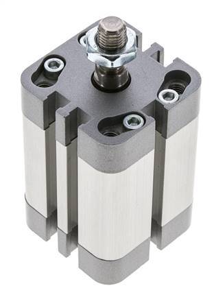 ISO 21287 Compacte Dubbelwerkende Cilinder 32-30mm - Magnetisch - Mannelijke Stang