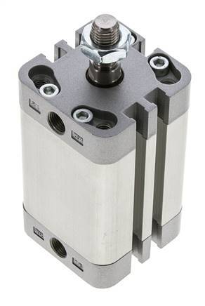 ISO 21287 Compacte Dubbelwerkende Cilinder 32-40mm - Magnetisch - Mannelijke Stang
