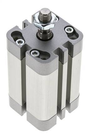 ISO 21287 Compacte Dubbelwerkende Cilinder 32-40mm - Magnetisch - Mannelijke Stang