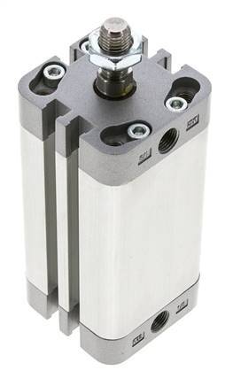 ISO 21287 Compacte Dubbelwerkende Cilinder 32-60mm - Magnetisch - Mannelijke Stang