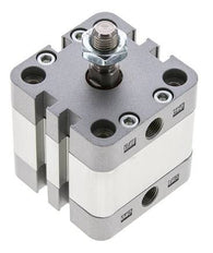 ISO 21287 Compacte Dubbelwerkende Cilinder 40-10mm - Magnetisch - Mannelijke Stang